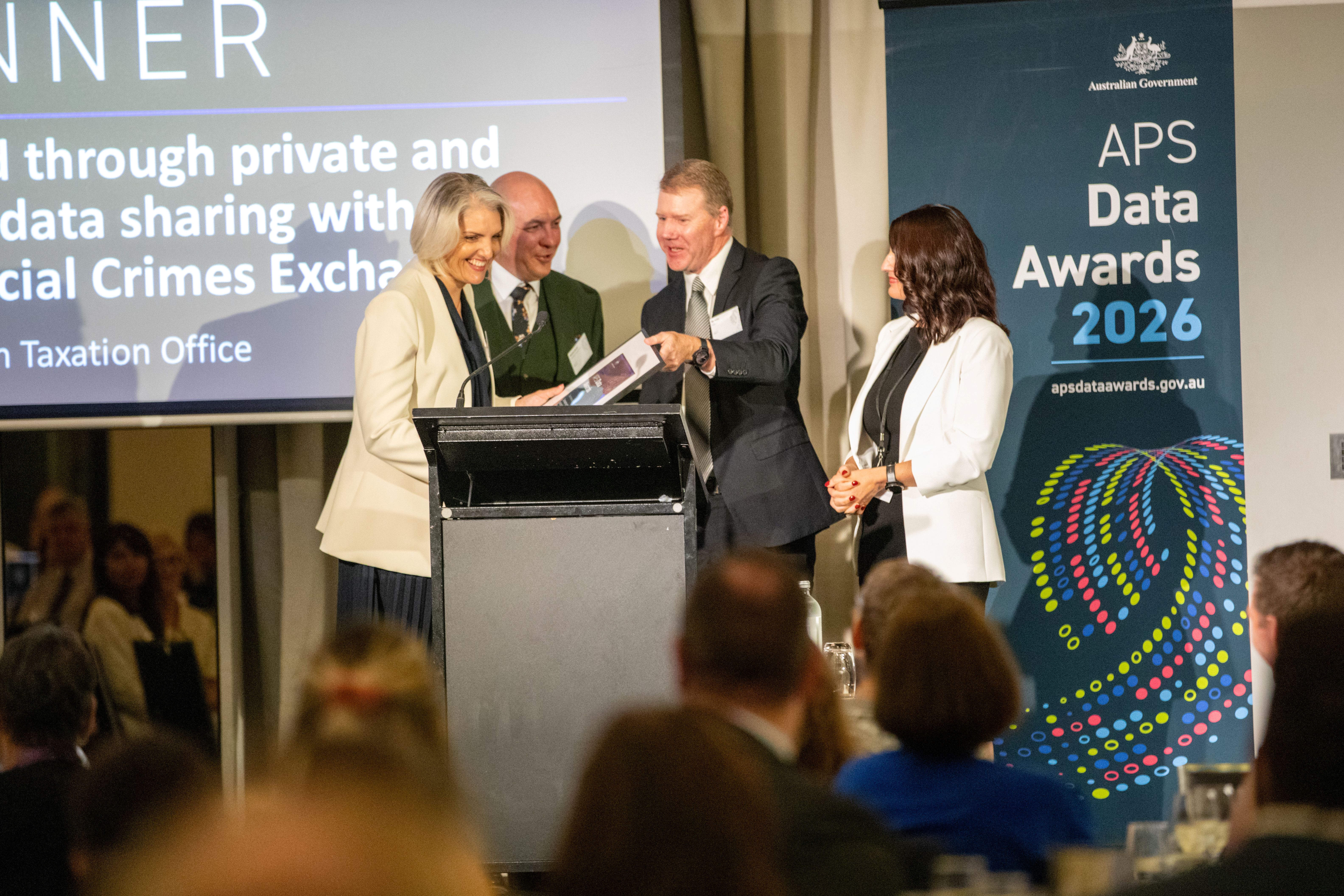 ATO Winners on stage